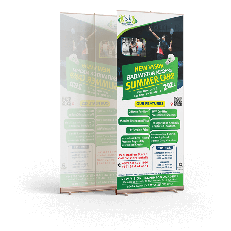 Roll up Banner Printing UAE Right Arts Dubai Sharjah